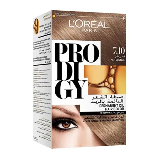 [koz1829] Prodigy Excellence Creme Permanent Oil Hair Color 7.1 Ash Blonde 