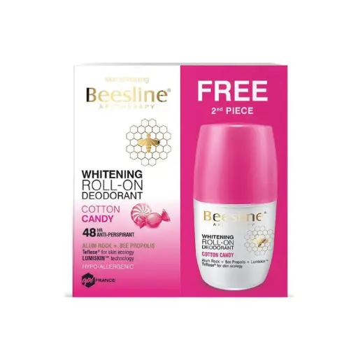 [koz2270] Beesline Whitening Deo Roll-On 50 ML - Cotton Candy - 1+1