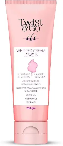 [koz2427] Twist & Go Whipped Cream Leave-In Hair Conditioner, 250GM - Intensely Repairing Smooth Formula