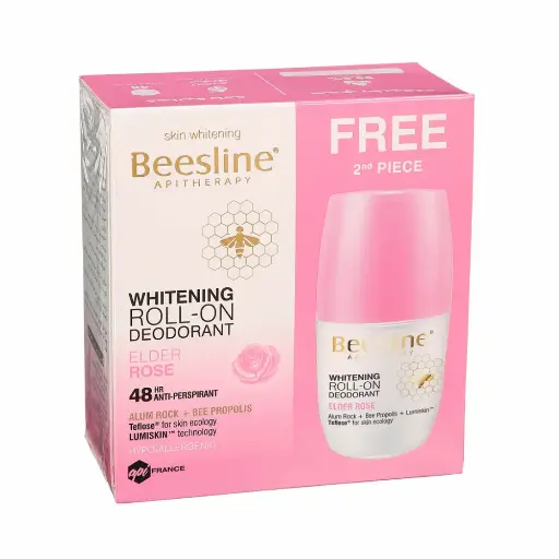 [koz2587] Beesline Natural Whitening Roll-On DEO Elder Rose 50 ml 1+1 offer