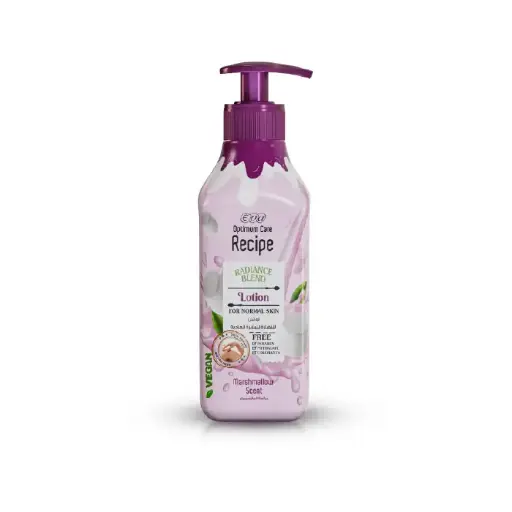 [koz2777] Eva Cosmetics Optimum Care Recipe Radiance Blend Lotion For Normal Skin - Marshmallow Scent 370 Ml