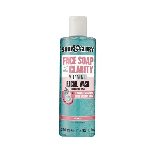 [koz2656] Soap & Glory Face Soap and Clarity 3-In-1 Daily Detox Vitamin C Facial Wash, 350 ml
