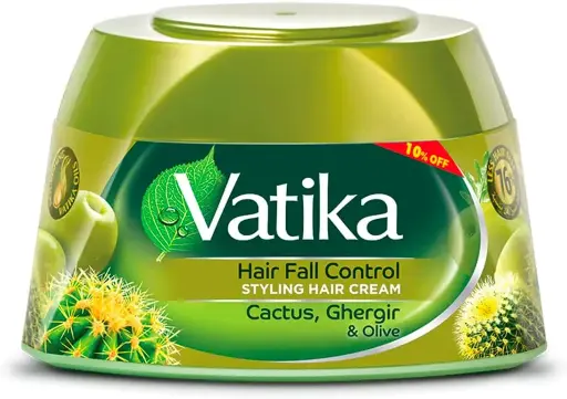 [koz2955] Vatika Naturals Hair Fall Control Styling Hair Cream with Cactus & Olive Extracts (125mL)