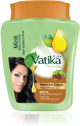 [koz2970] Vatika Naturals Mink Oil Conditioning Cream Natural Extract of Active Olive and Castor (900g)