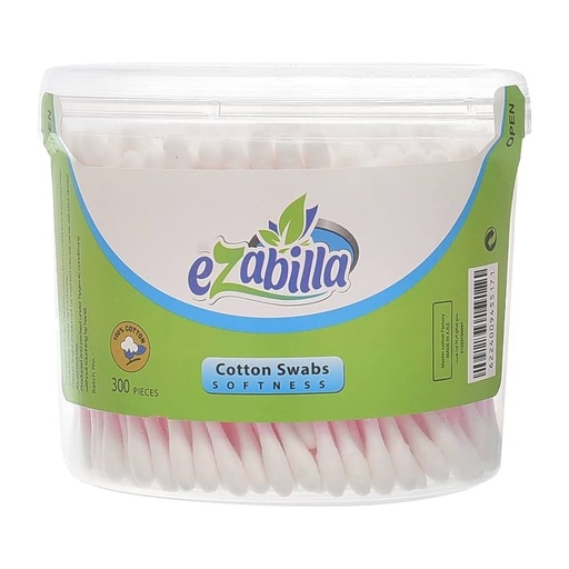 [koz3197] ISABELLA Cotton Buds in Transparent Round Box 300pcs