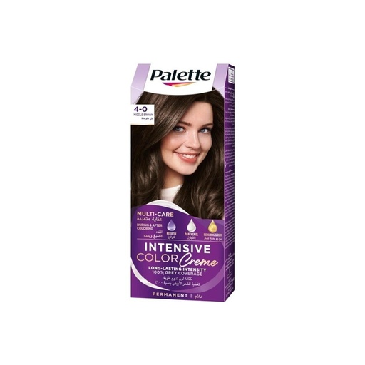 [koz3772] Palette Permanent Cream Hair Dye for Women, 4_0 Medium Brown
