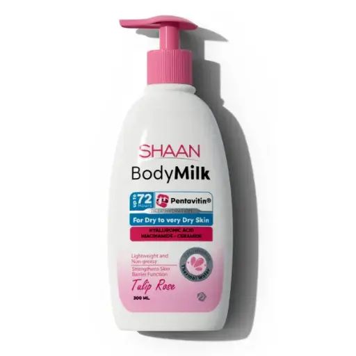 [Koz1730] Shaan Body Milk Tulip Rose - 300 ml