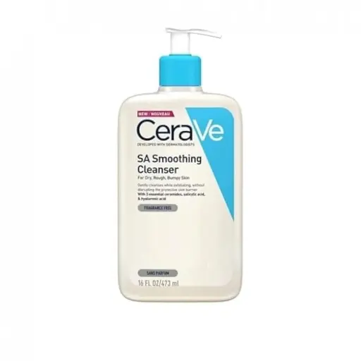 [koz260] CeraVe SA Smoothing Cleanser for Dry Rough and Uneven Skin - 473 ml